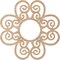 Ekena Millwork Cohen Wood Fretwork Pierced Ceiling Medallion, Alder, 34"OD x 11 5/8"ID x 3/8"T CMWP34X34X0375COAL - alternate 5